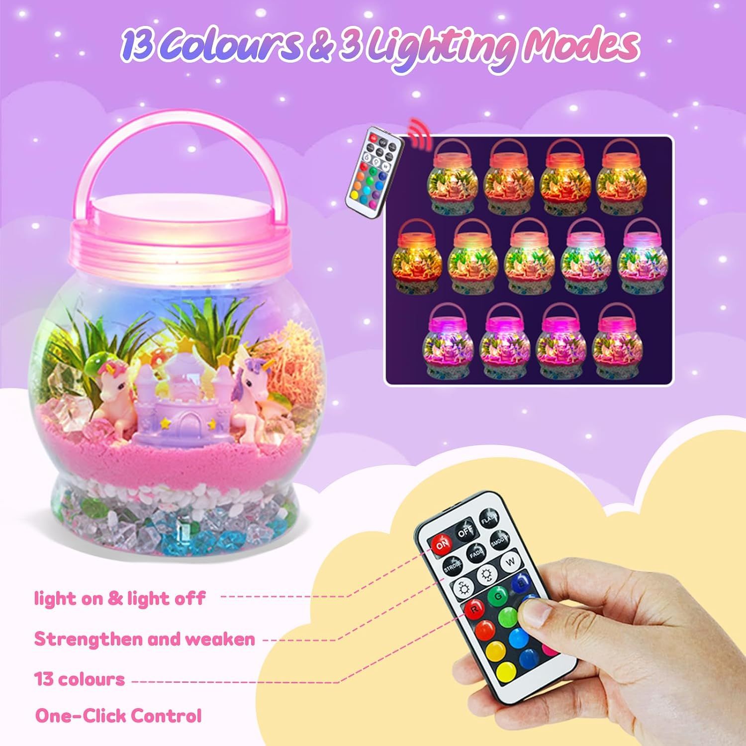 Unicorn Terrarium Craft Kit for Kids