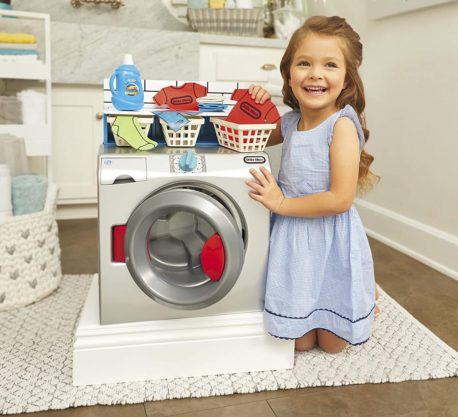 Kids Pretend Play Washer Dryer Toy Machine