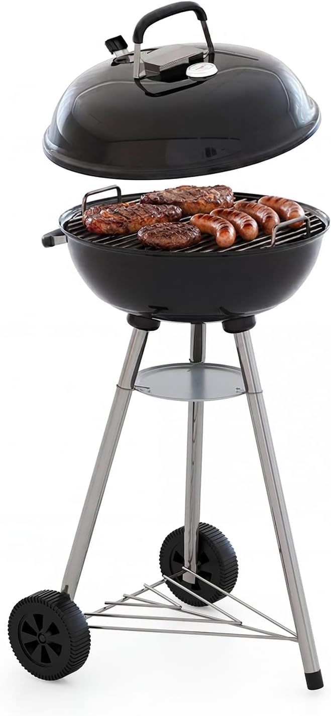Surprise Sizzle 46 cm Kettle Charcoal BBQ Grill – Black