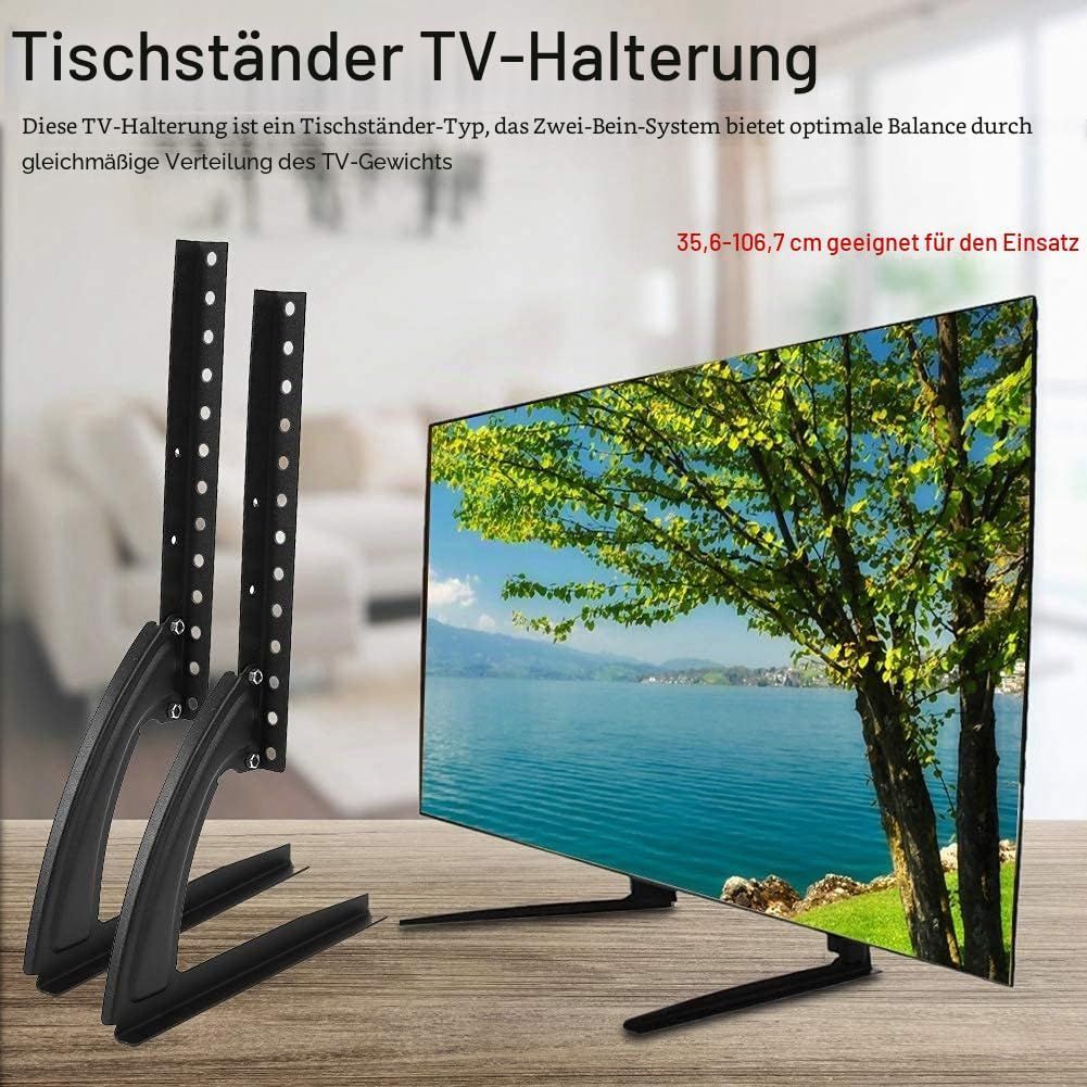 Universal Tabletop TV Stand – Adjustable Replacement Legs for 14–42" TVs
