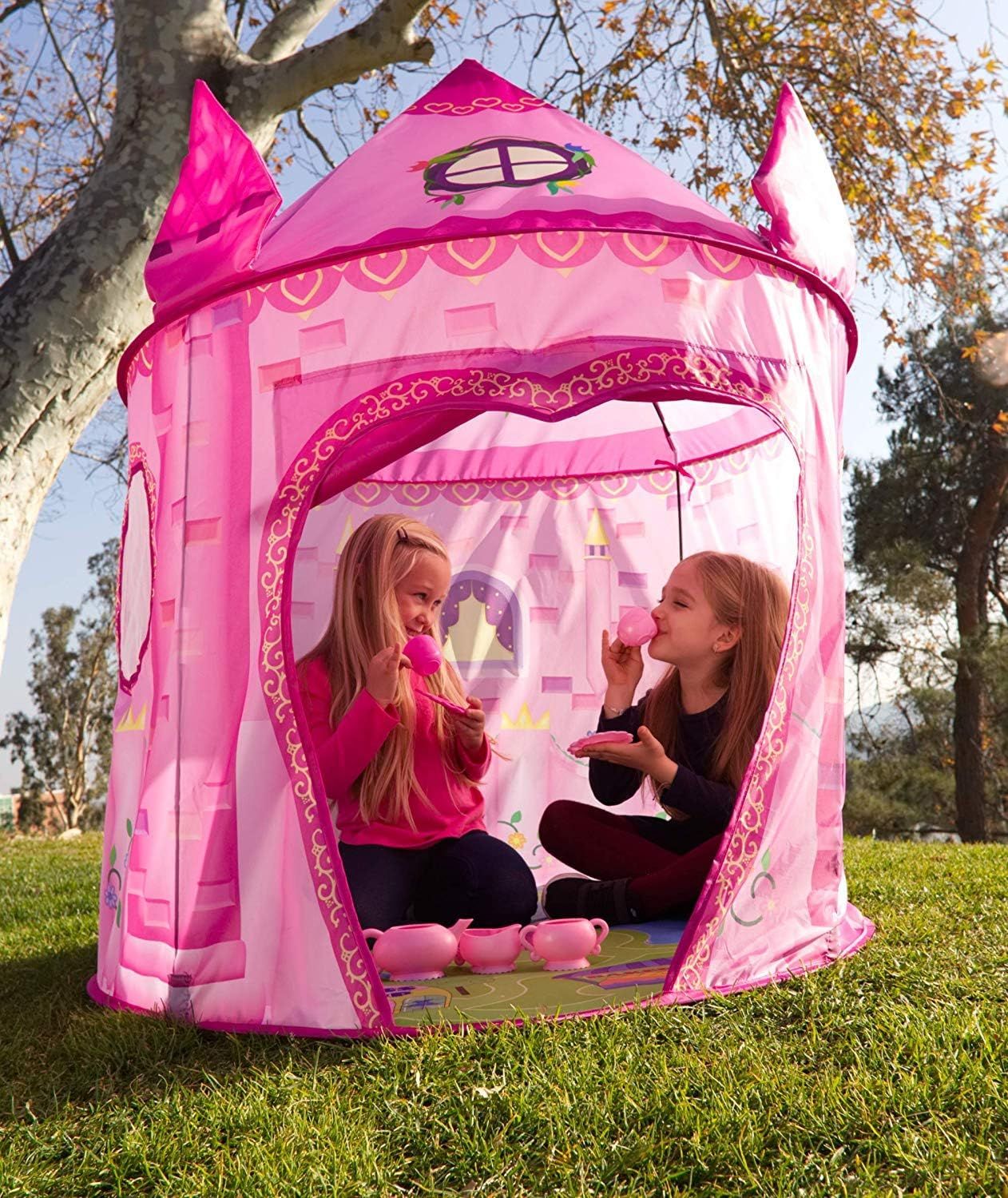 Princess Kids Play Tent – Pink Fairy Tale Castle Tent
