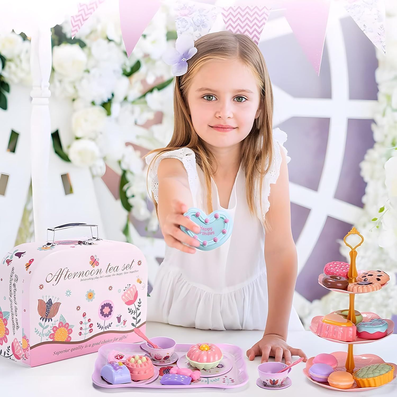 48-Pc Kids' Deluxe Tea &amp; Pretend Cooking Set