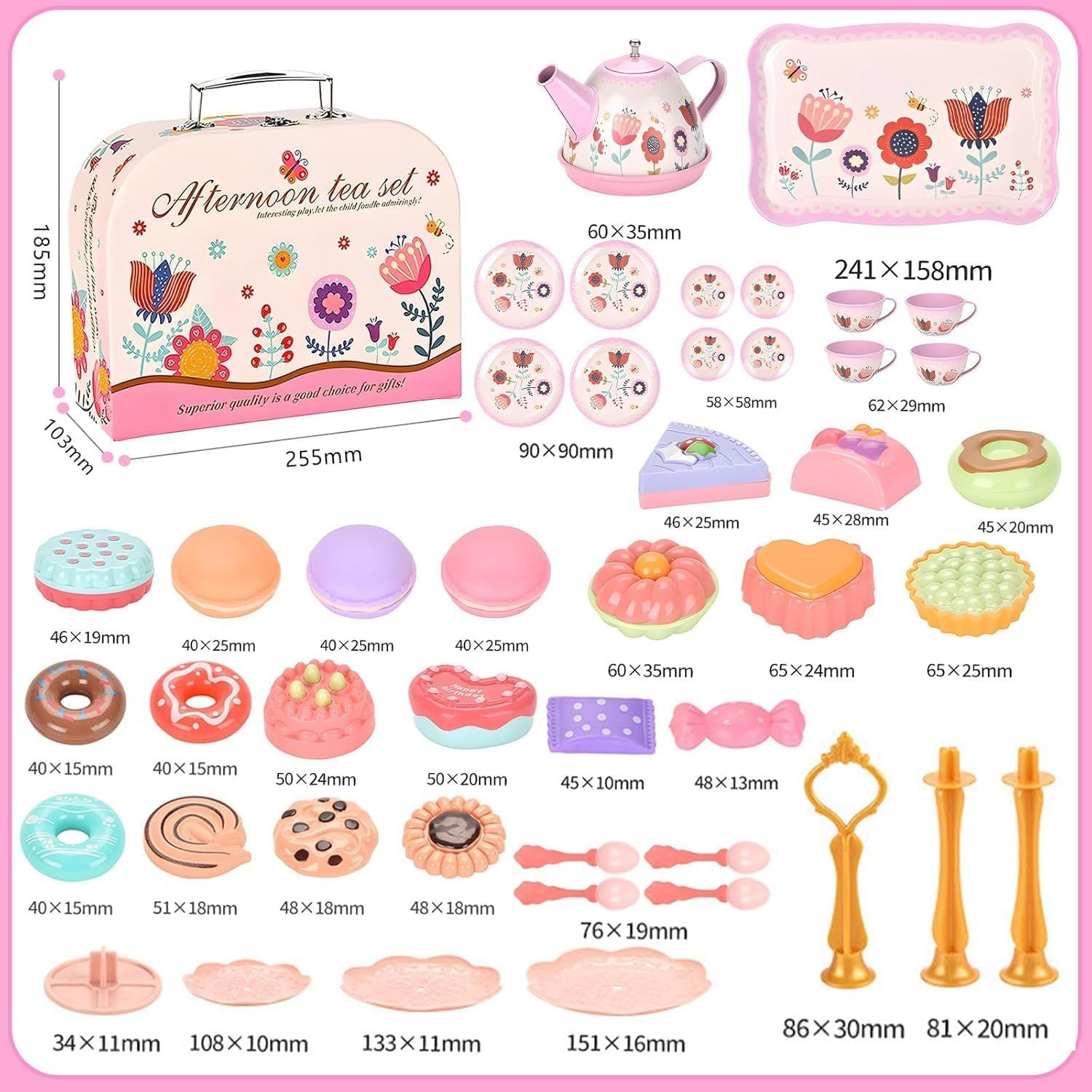 48-Pc Kids' Deluxe Tea &amp; Pretend Cooking Set