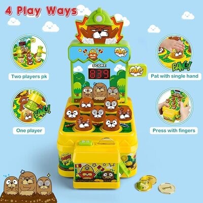 Whack Game Toy with Mole,Mini Electronic Arcade Game
