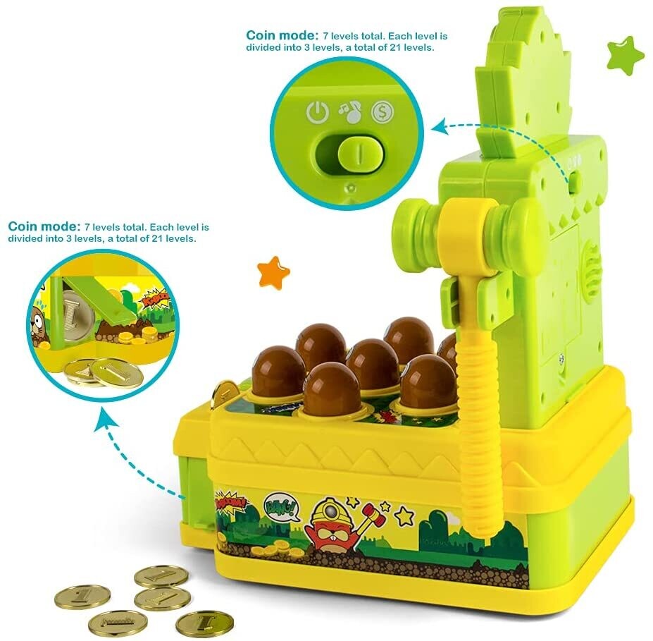 Whack Game Toy with Mole,Mini Electronic Arcade Game
