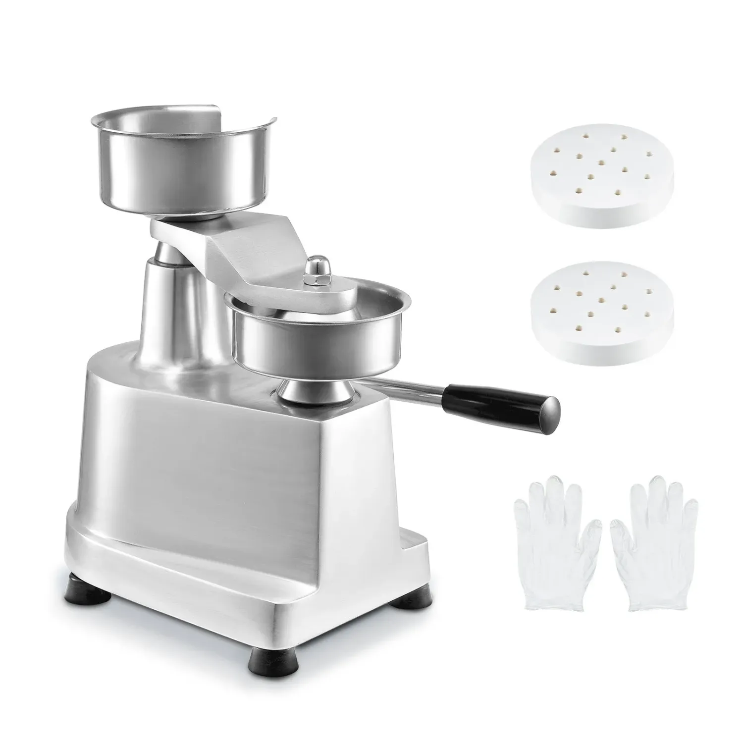 Commercial Burger Patty Maker 13cm Stainless Steel Hamburger Press