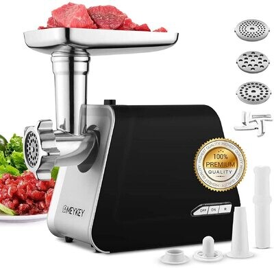 Electric Stainless Steel Meat Grinder 2000W – High-Power Meat Processor for Home and Commercial Use