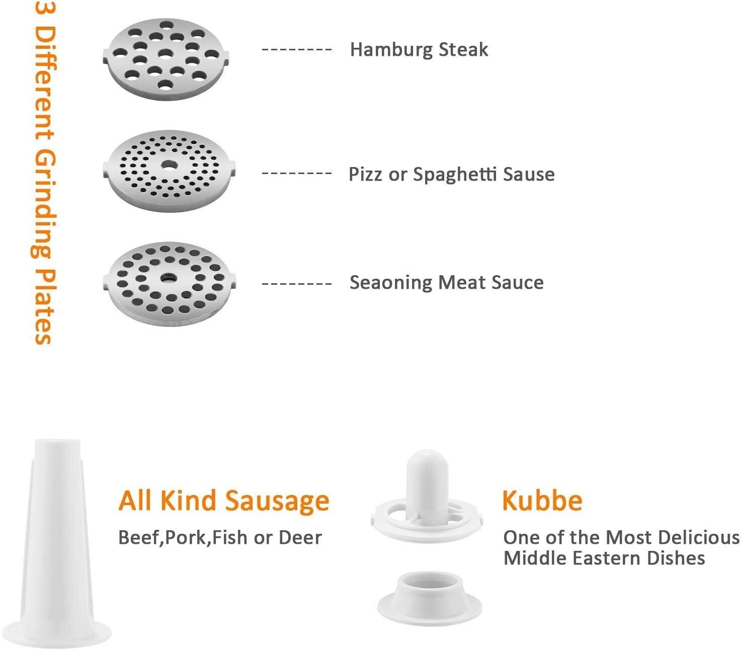 Electric Stainless Steel Meat Grinder 2000W – High-Power Meat Processor for Home and Commercial Use