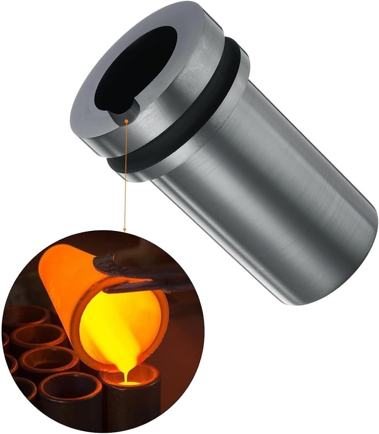 3kg Graphite Crucible for Gold Silver Copper Melting Casting