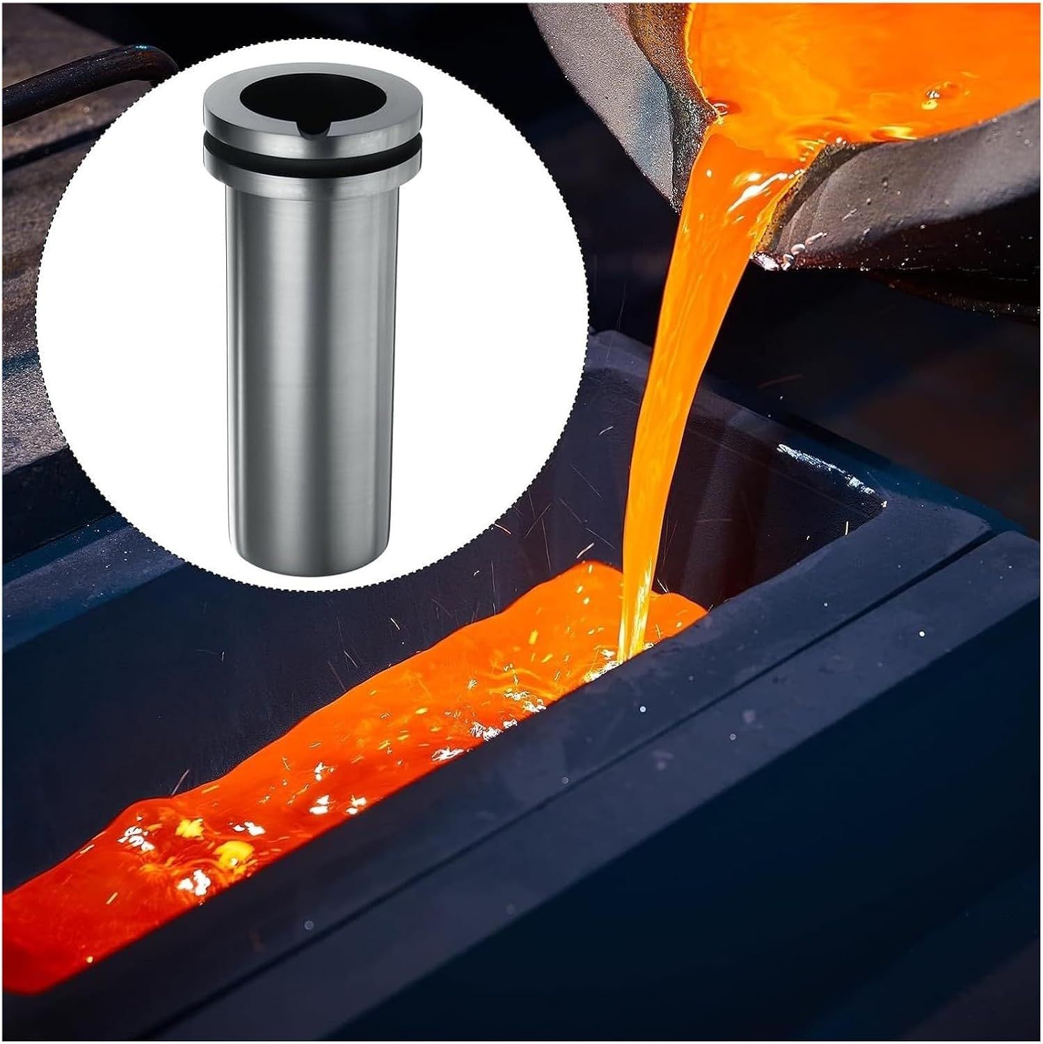 3kg Graphite Crucible for Gold Silver Copper Melting Casting