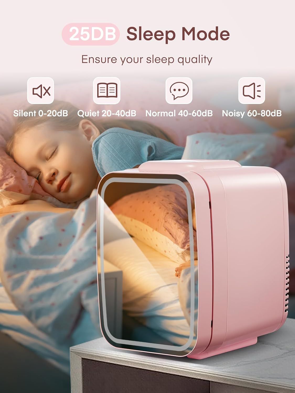 5L Portable Mini Fridge for Skincare and Drinks