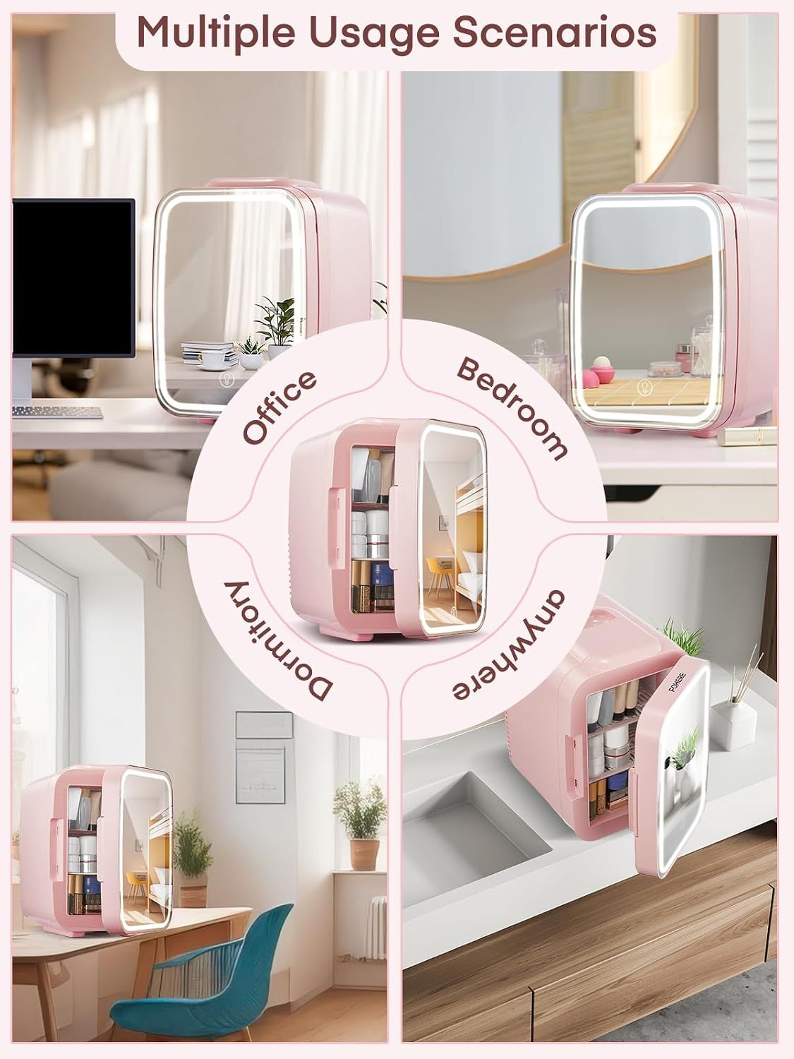 5L Portable Mini Fridge for Skincare and Drinks