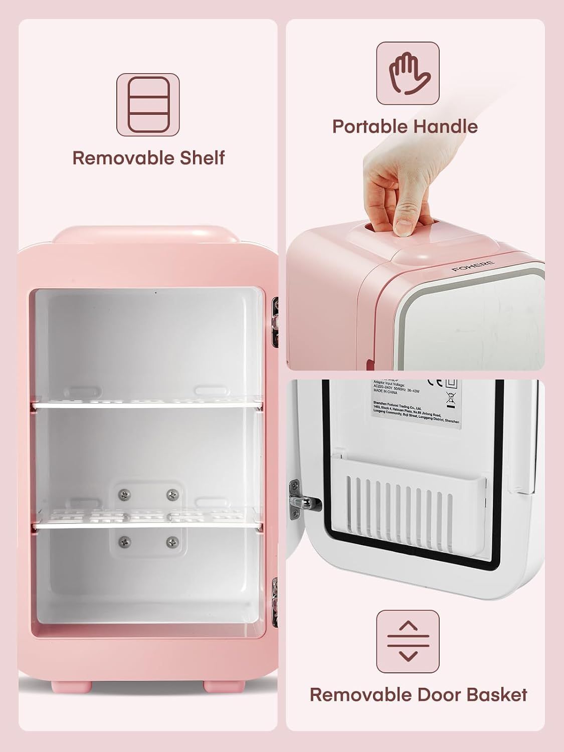 5L Portable Mini Fridge for Skincare and Drinks