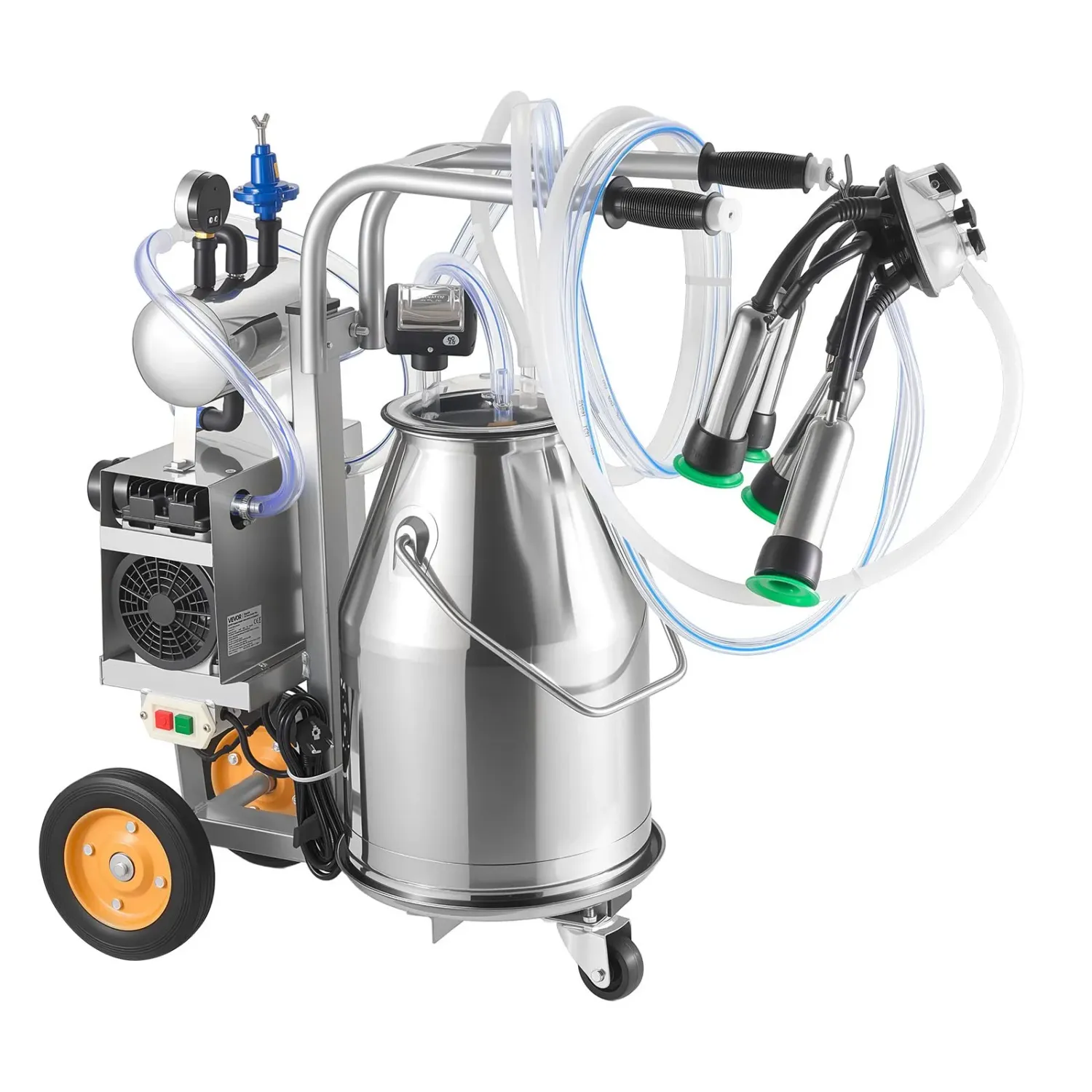 Stainless Steel Milking Milker , Electric Milking Machine 25L