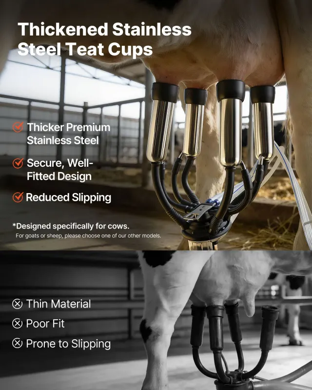 Stainless Steel Milking Milker , Electric Milking Machine 25L