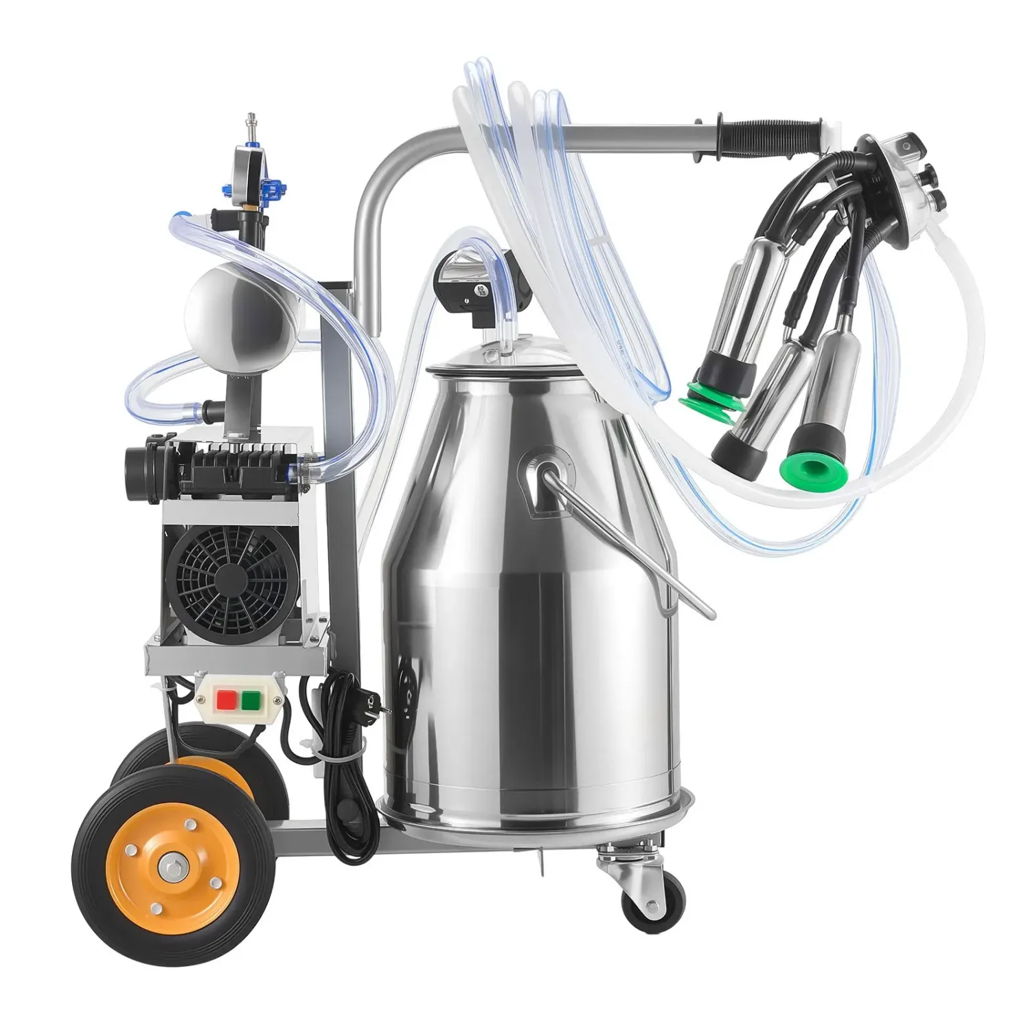 Stainless Steel Milking Milker , Electric Milking Machine 25L