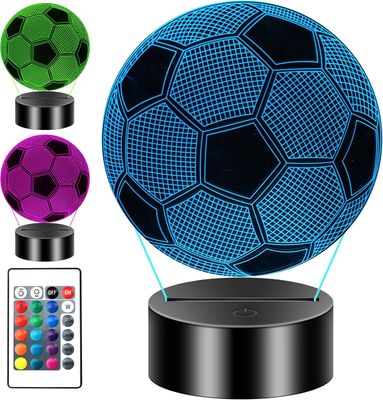 Kids Football Night Light 3D Illusion Lamp