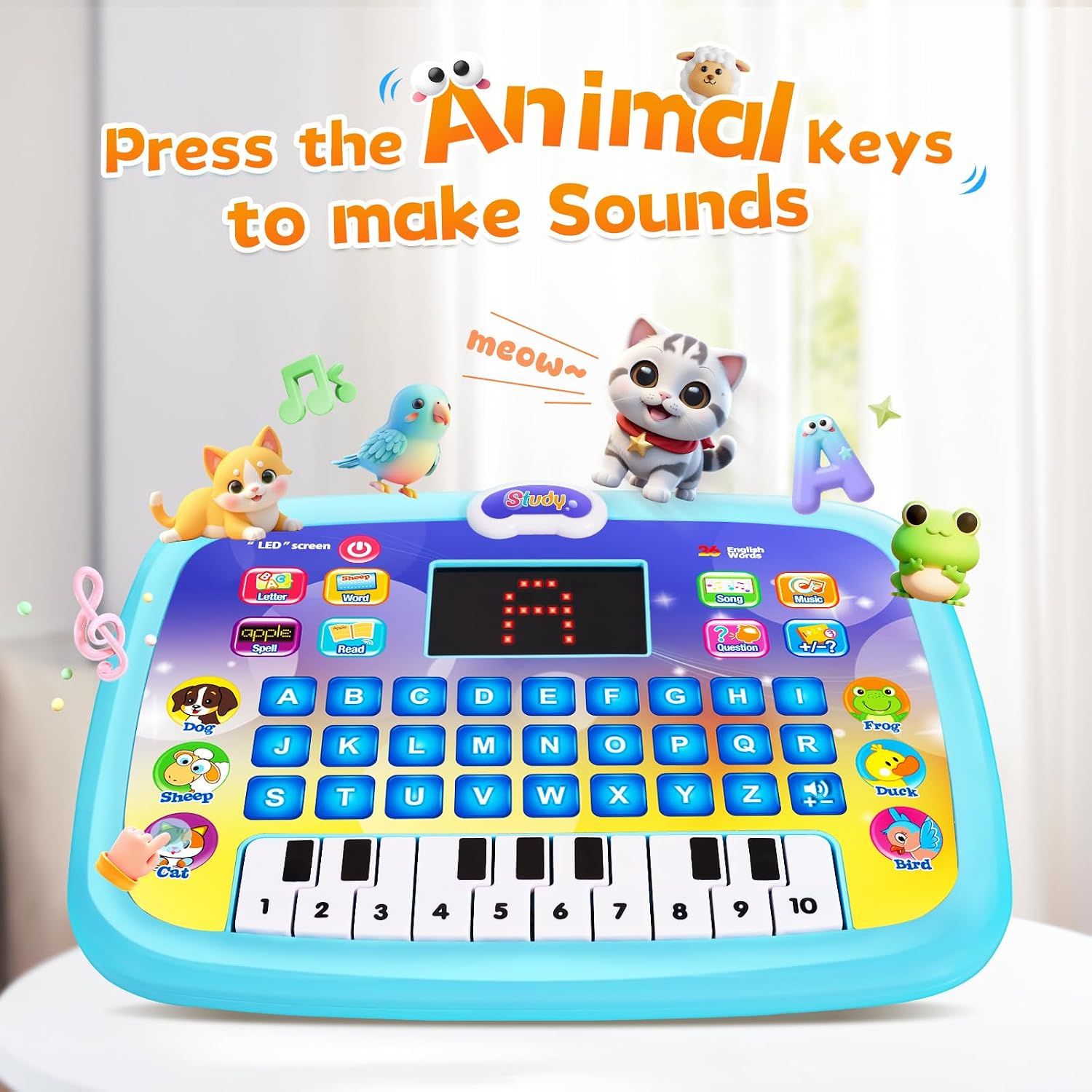 Spanish-English Tablet Bilingual Educational Toy with LCD Screen