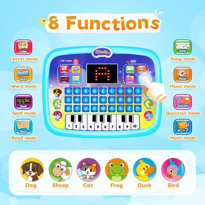 Spanish-English Tablet Bilingual Educational Toy with LCD Screen