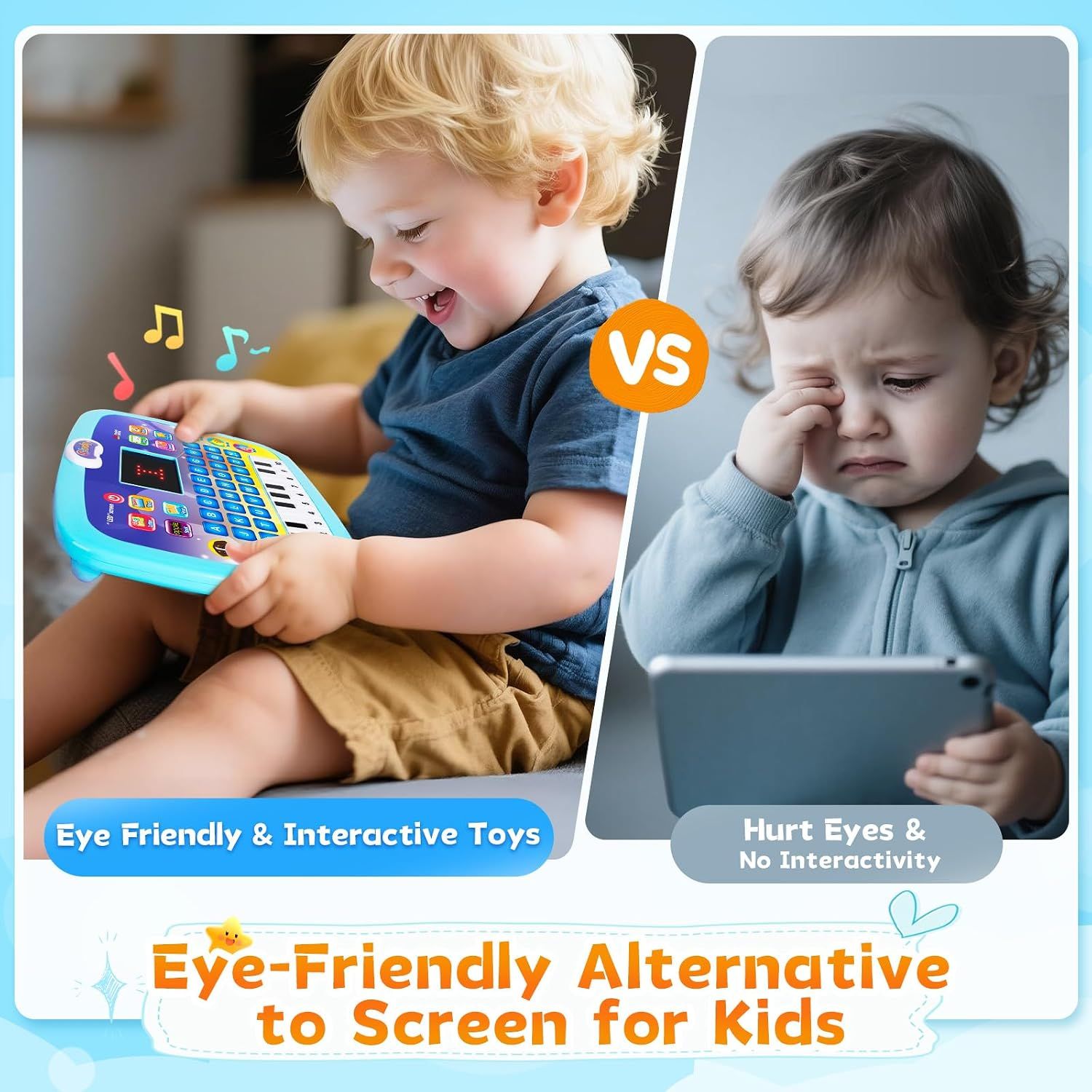 Spanish-English Tablet Bilingual Educational Toy with LCD Screen