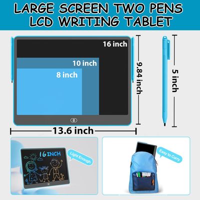 16 Inch LCD Writing Tablet Reusable Drawing Board