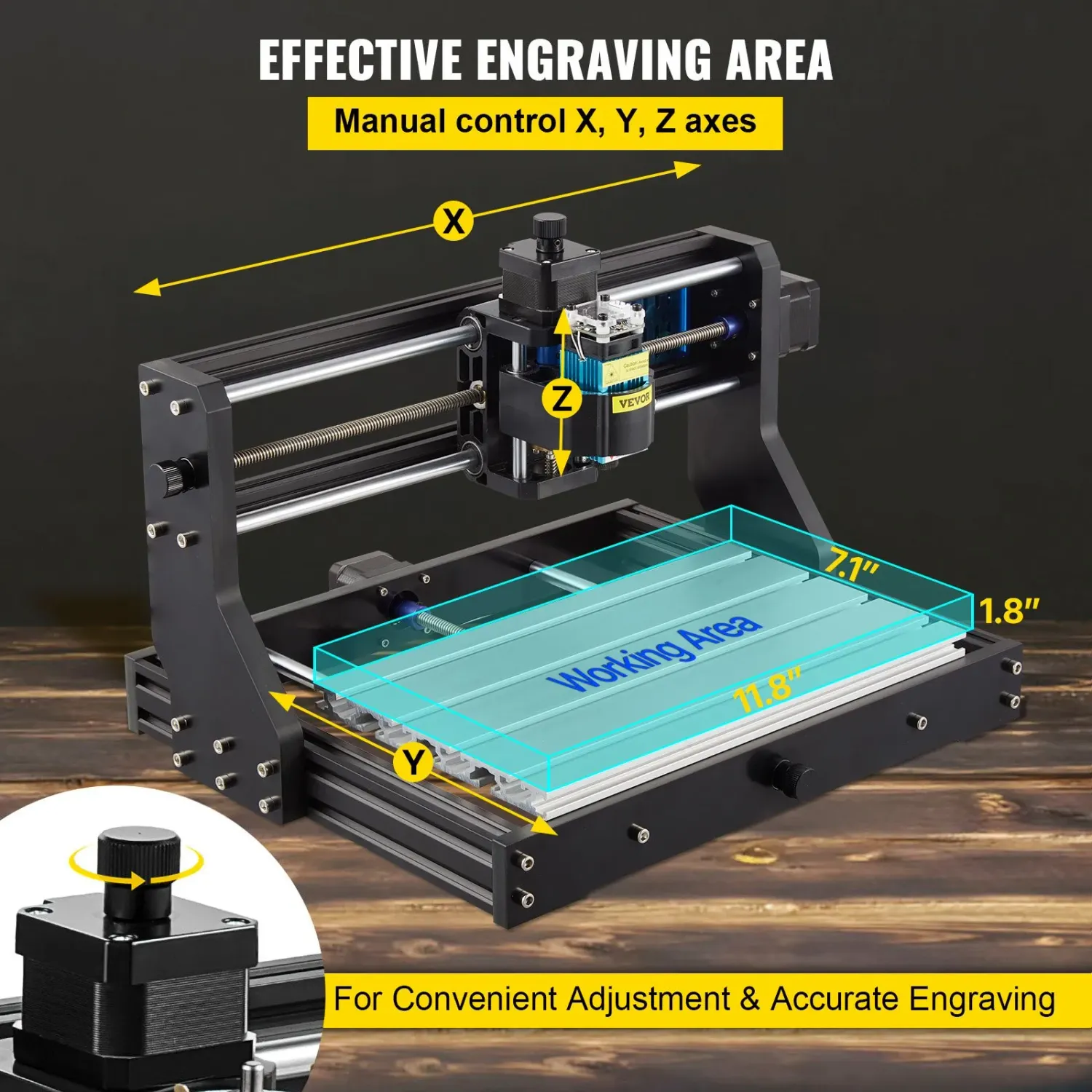 CNC 3018 Pro 500mW Laser Engraving Machine 3 Axis GRBL Router DIY Kit