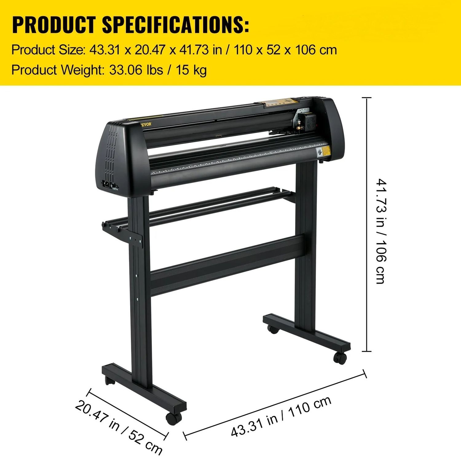 870mm Vinyl Cutter Plotter Machine with Stand