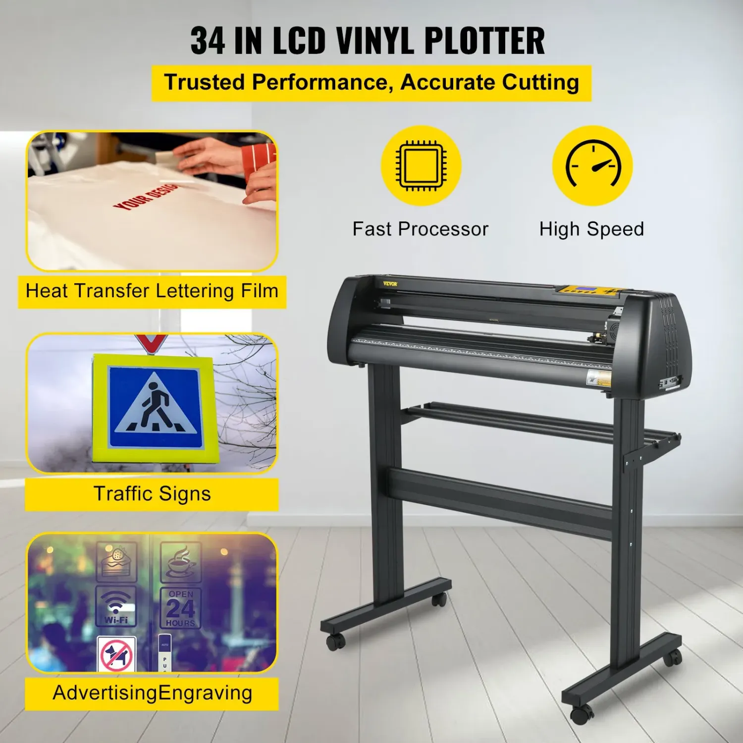 870mm Vinyl Cutter Plotter Machine with Stand