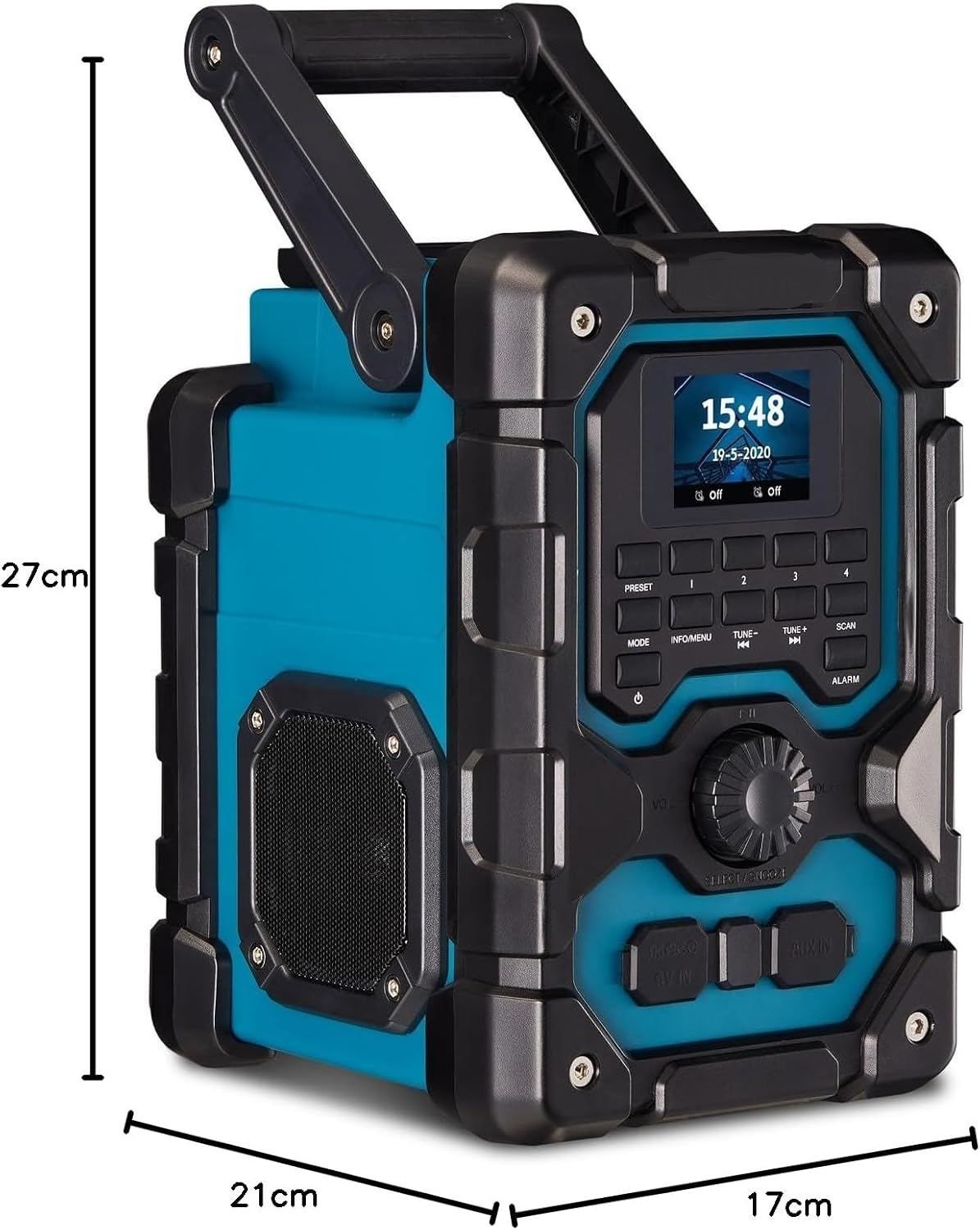 16W DAB+ FM Cordless Site Radio Bluetooth