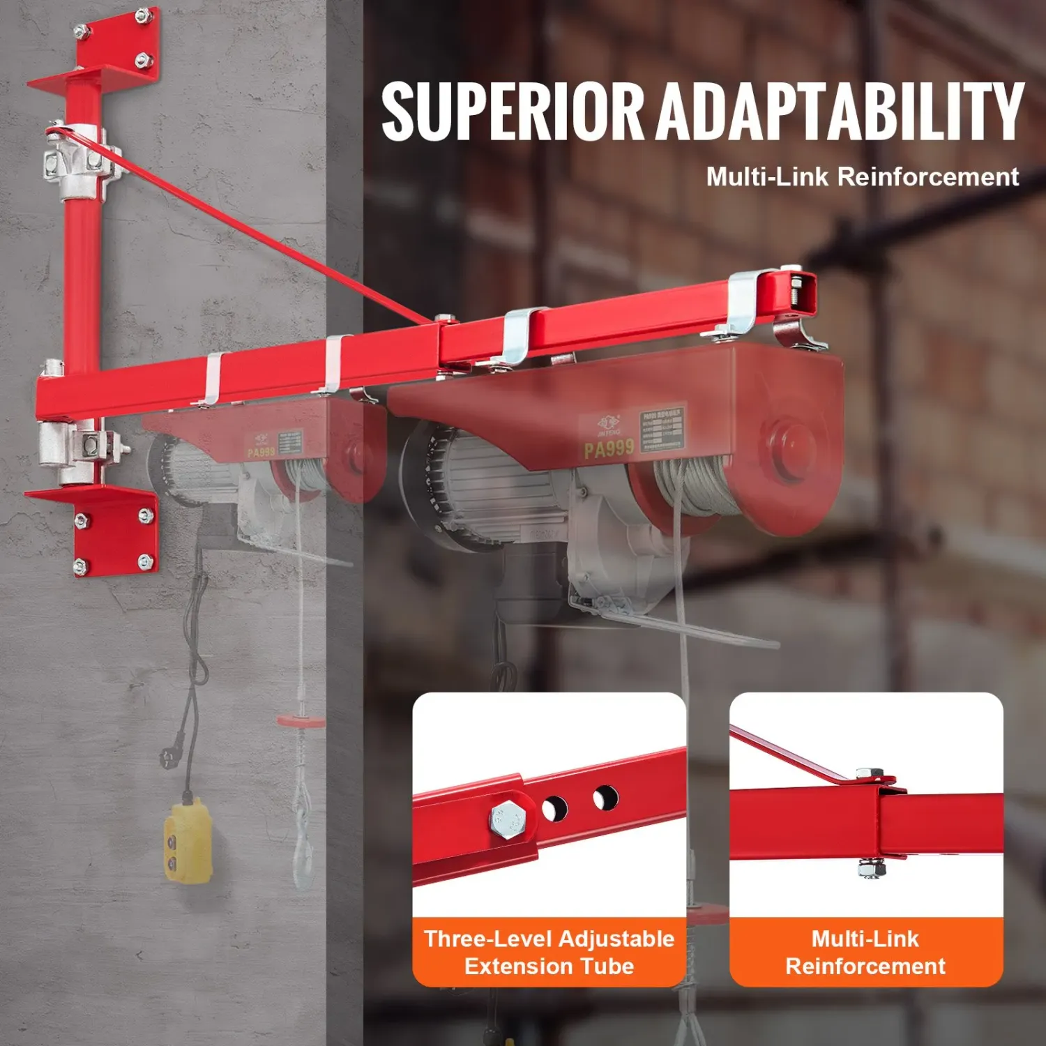 Electric Hoist Support Arm – 300 kg Capacity