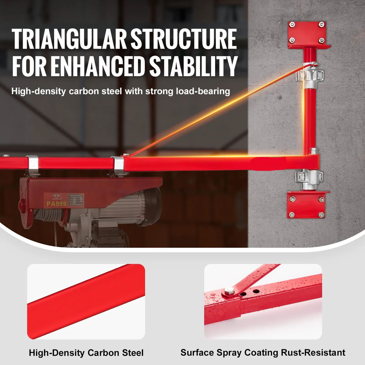 Electric Hoist Support Arm – 300 kg Capacity