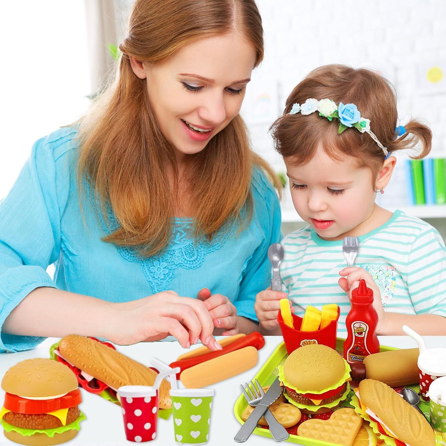 Pretend Play Kids Food Set