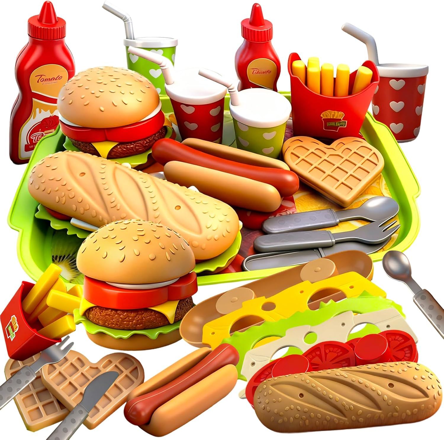 Pretend Play Kids Food Set