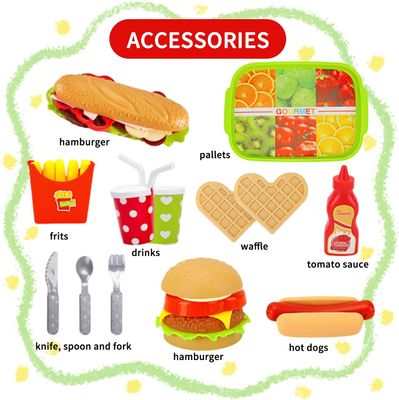 Pretend Play Kids Food Set