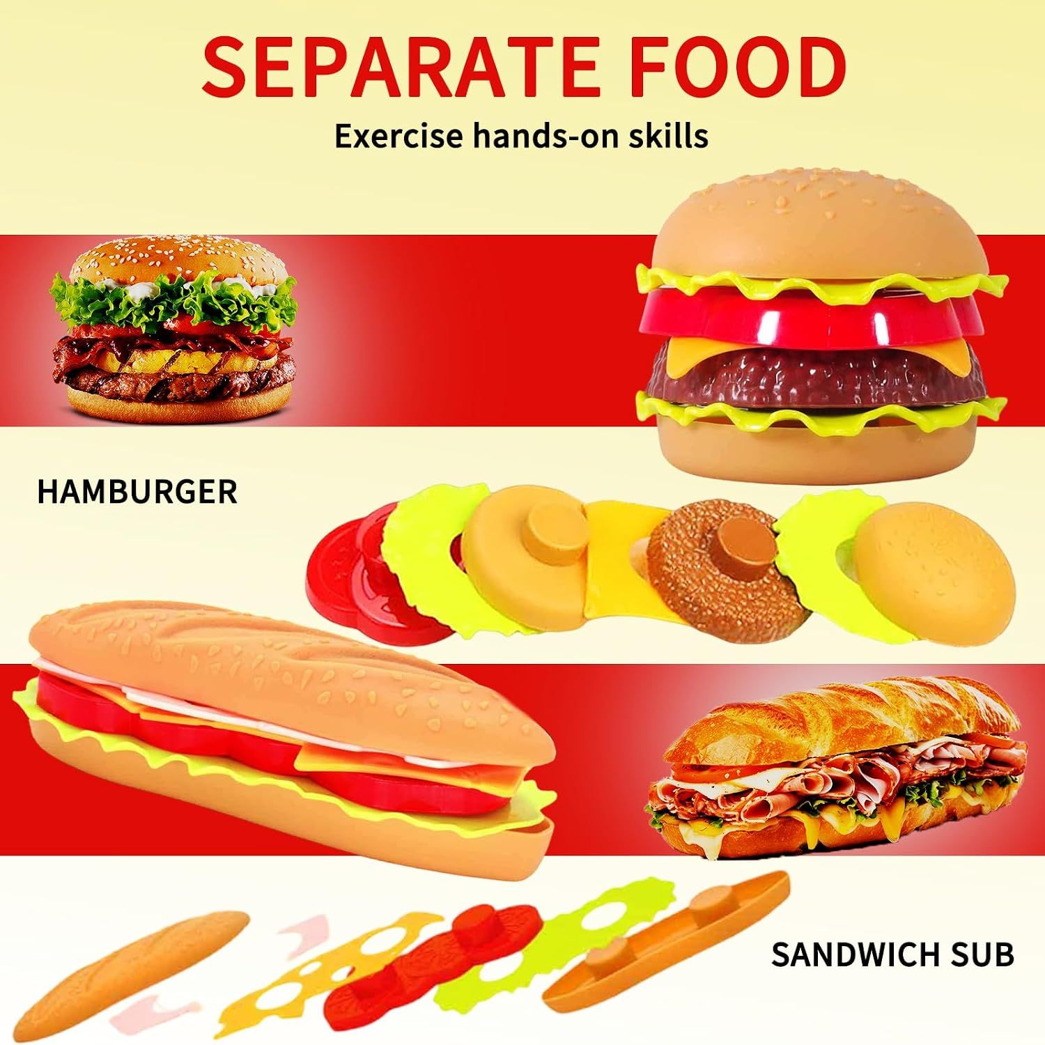 Pretend Play Kids Food Set