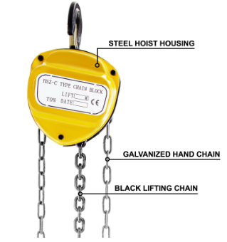 0.5 Ton Manual Chain Hoist Block Anti Rust Lifting Pulley with 6m Chain
