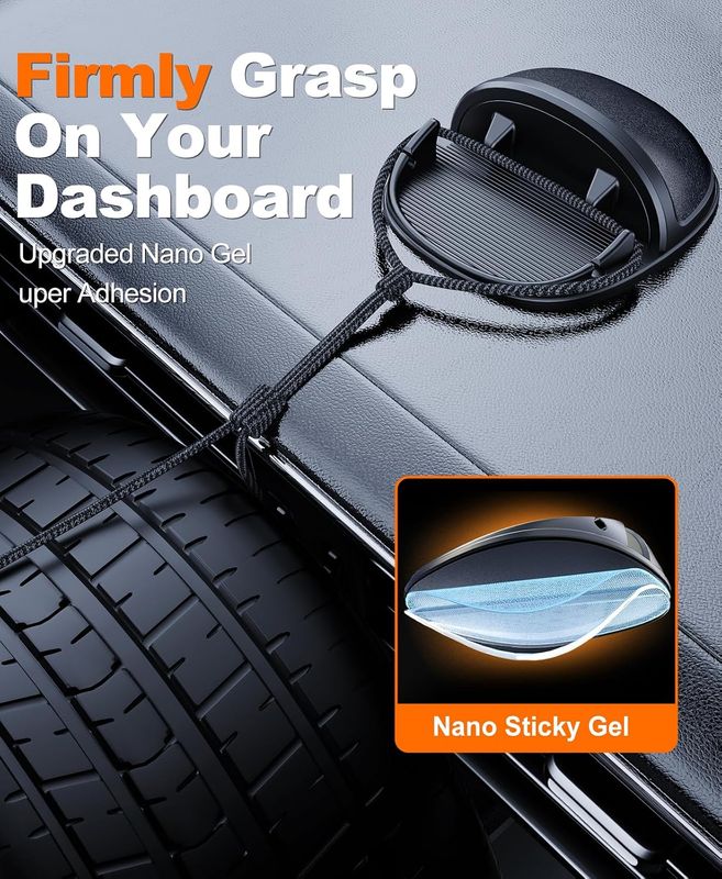 Universal Car Phone Holder Silicone Dashboard Mount Non-Slip Mat Stand for Smartphones