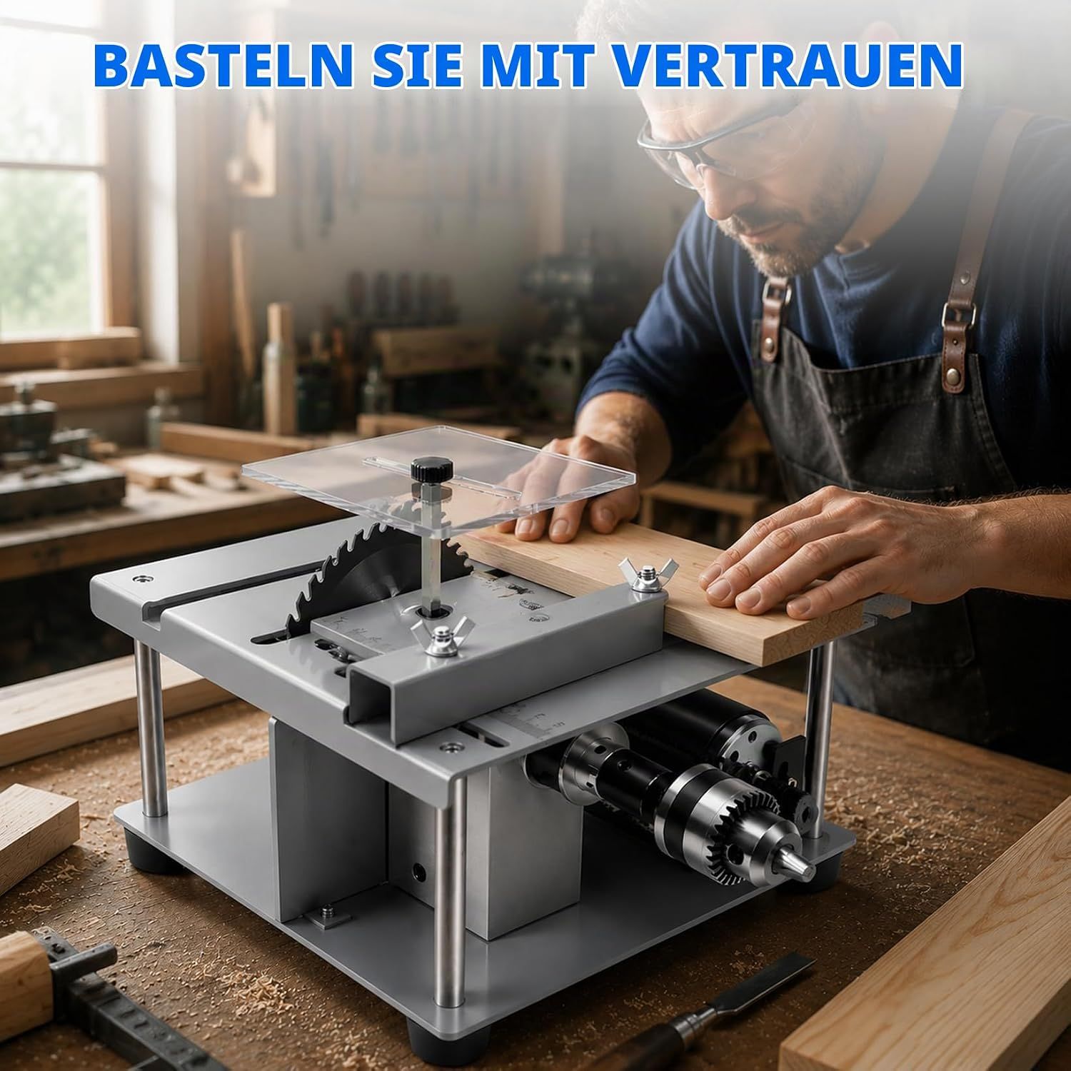 150W Mini Table Saw 0-7000RPM