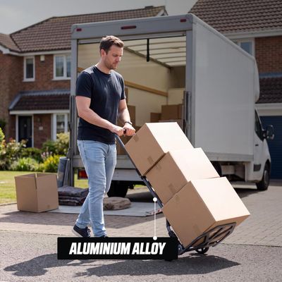 Folding Hand Truck Aluminium Heavy Duty 80kg