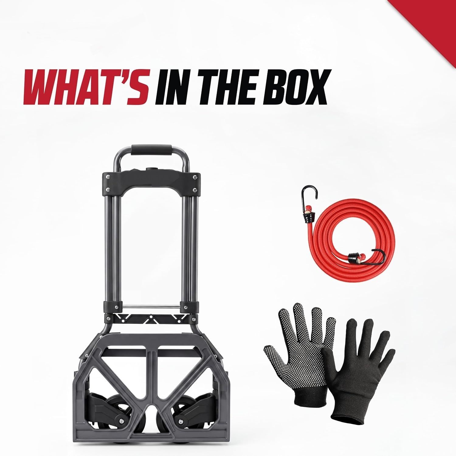 Folding Hand Truck Aluminium Heavy Duty 80kg