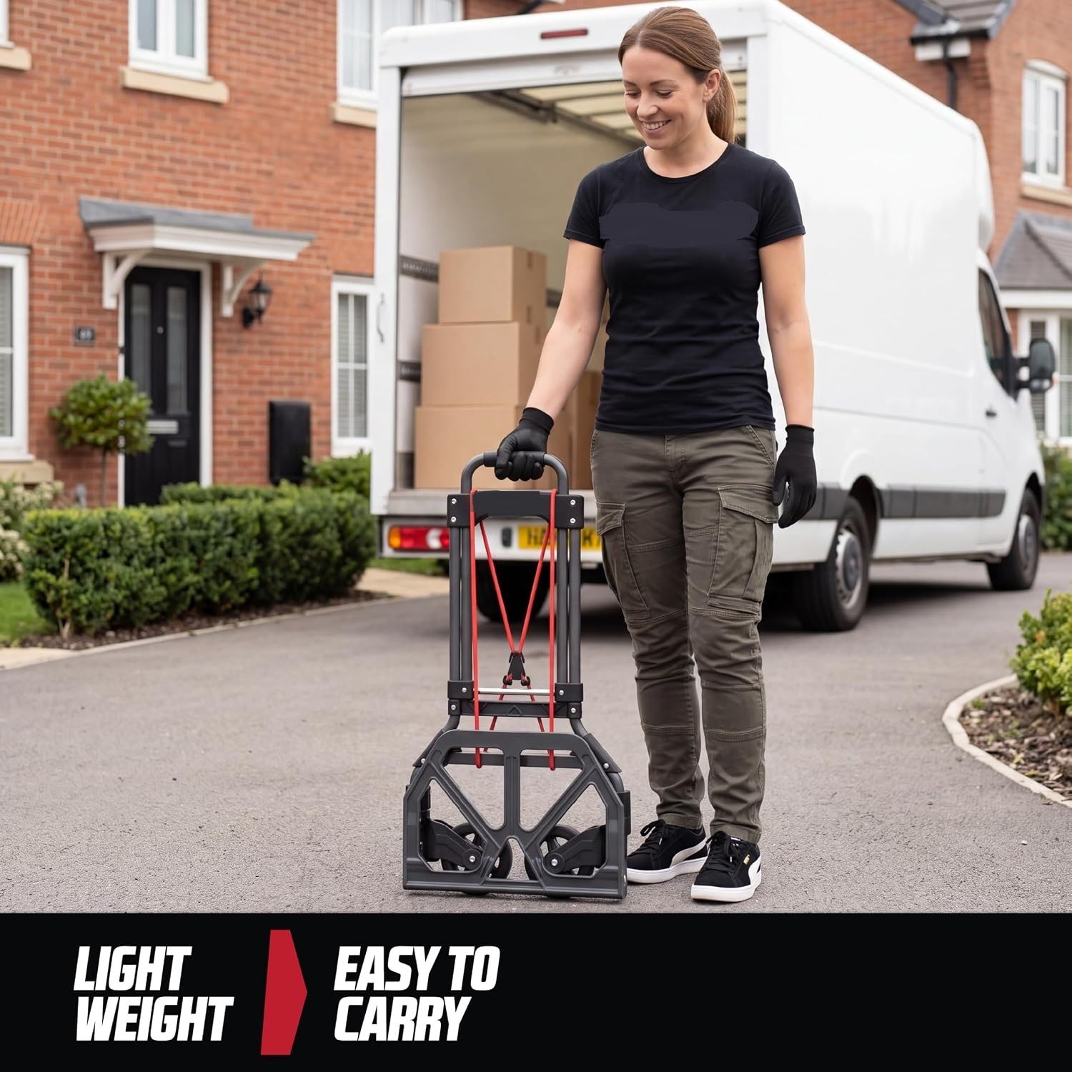 Folding Hand Truck Aluminium Heavy Duty 80kg