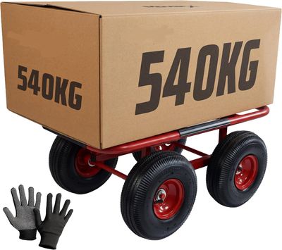 Heavy-Duty Industrial Platform Trolley – 540 kg Capacity