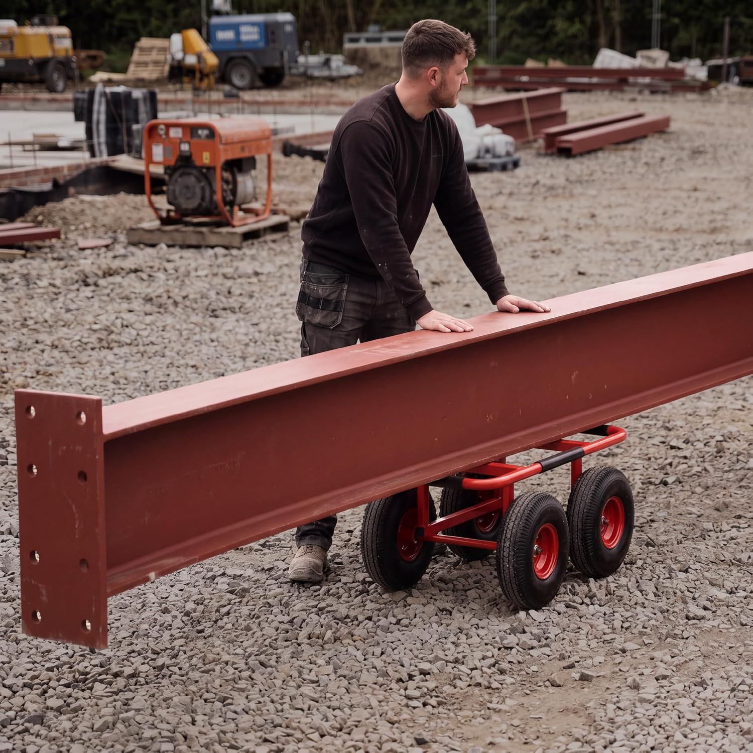 Heavy-Duty Industrial Platform Trolley – 540 kg Capacity
