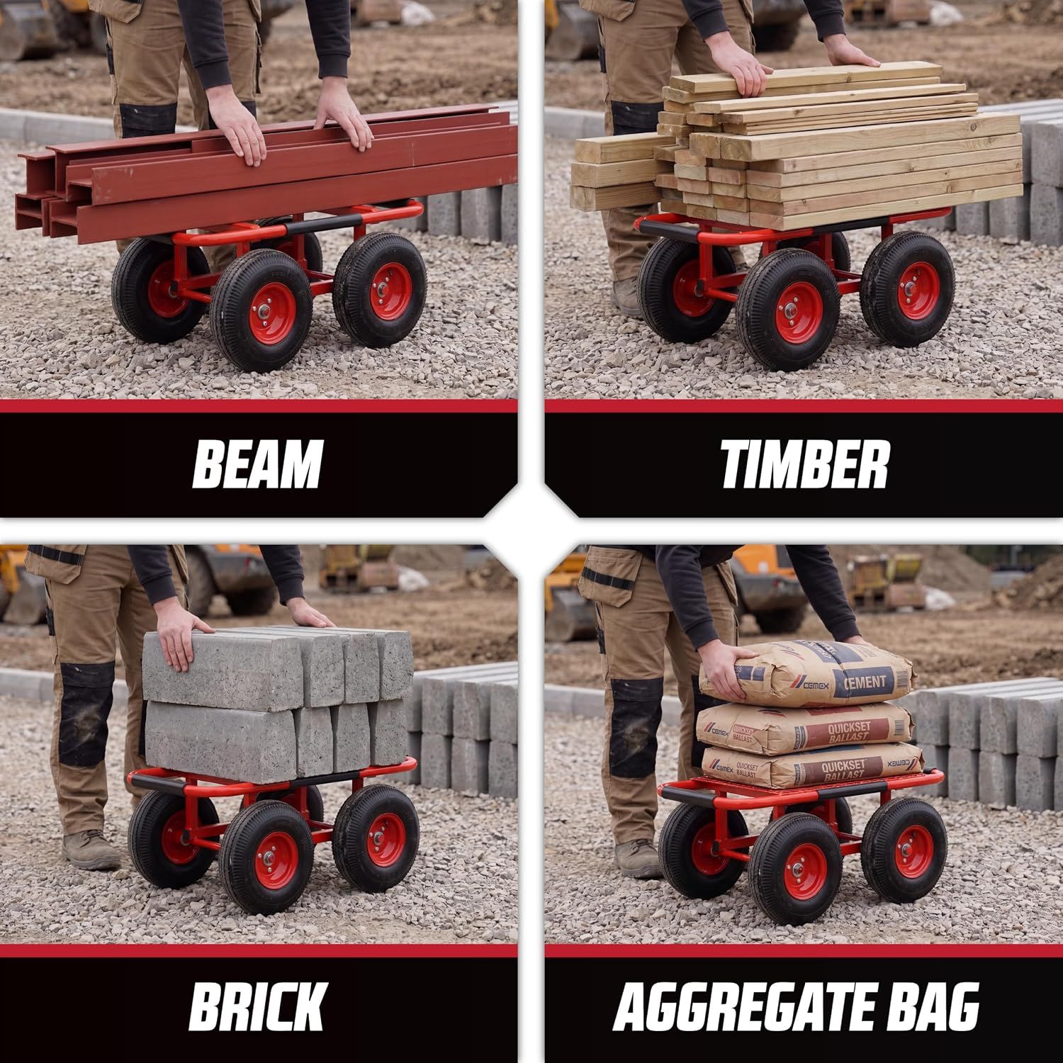 Heavy-Duty Industrial Platform Trolley – 540 kg Capacity