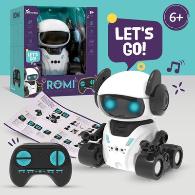 Smart Robot Toys for Kids, Interactive Remote Control Robot for Kids – 4 Play Modes, Lights &amp; Sound