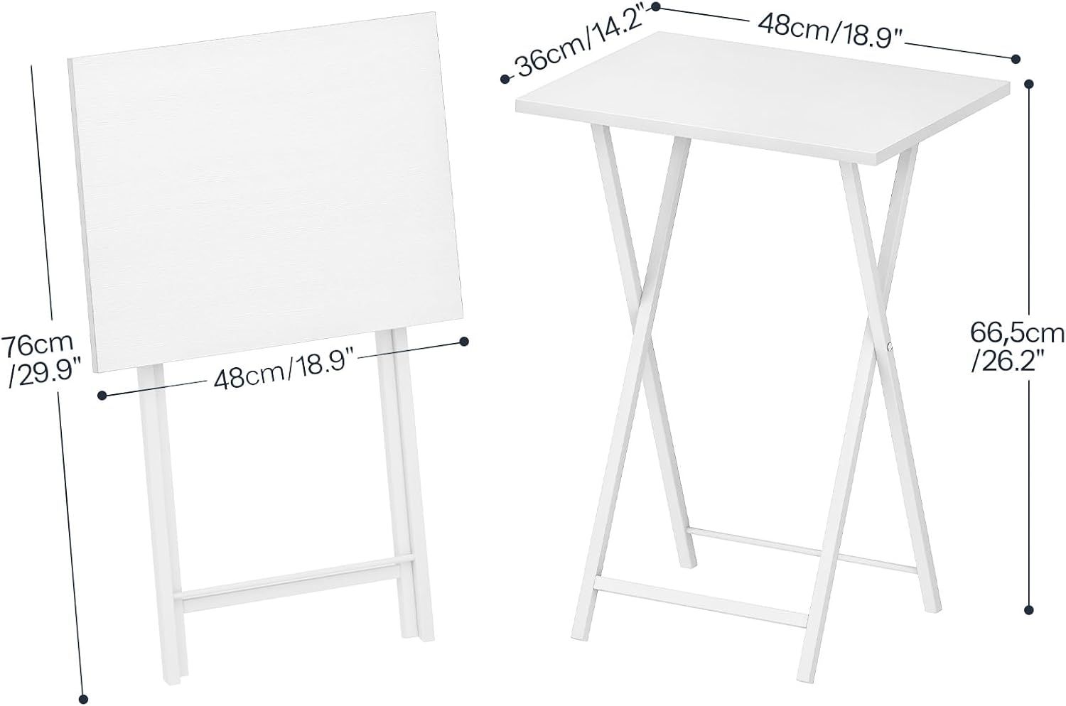 Side Table Folding Tray Table Sofa Table