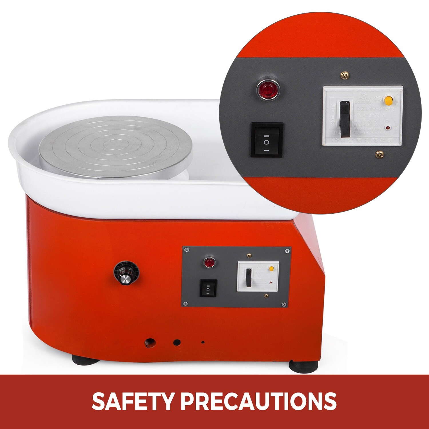 350W 25cm Electric Pottery Wheel Machine for DIY Crafts with Advanced Brushless Motor, Manual Speed Control for Ceramics and Clay Work