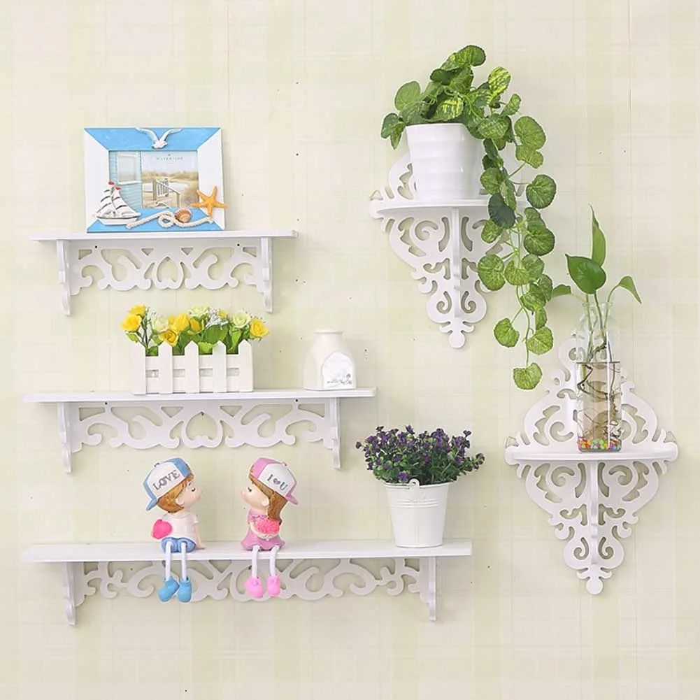 Set of 3 Wall-Mounted Decorative Storage Shelf – Space-Saving Organiser