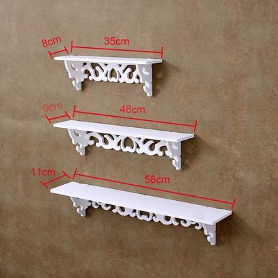 Set of 3 Wall-Mounted Decorative Storage Shelf – Space-Saving Organiser