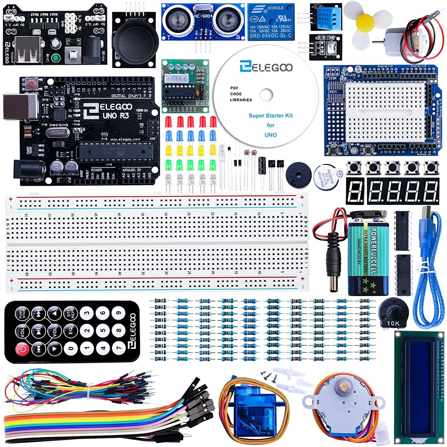 R3 Super Starter Kit – Arduino-Compatible Electronics &amp; Robotics Kit